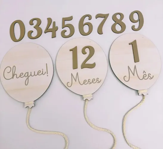 Kit Placas de Mêsversarios 