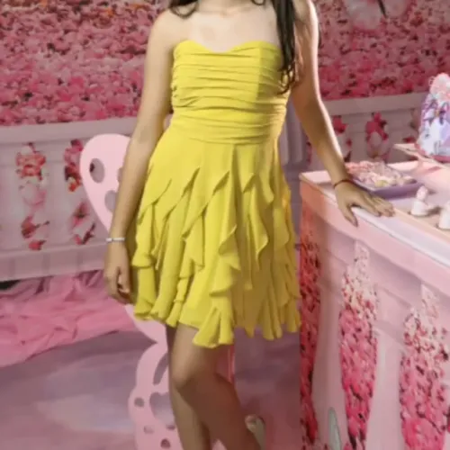 Vestido de festa - amarelo