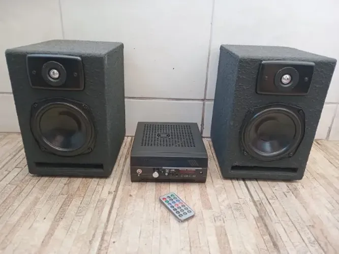 Som 120W RMS Com 2 Caixas de Som, apenas 330,00