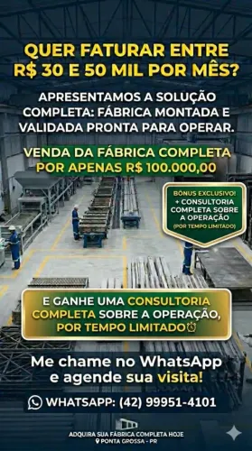 Maquinario Completo para Fabricação de Muros