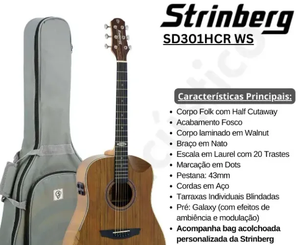 Violão Galaxy Strinberg Sd301HCR Ws