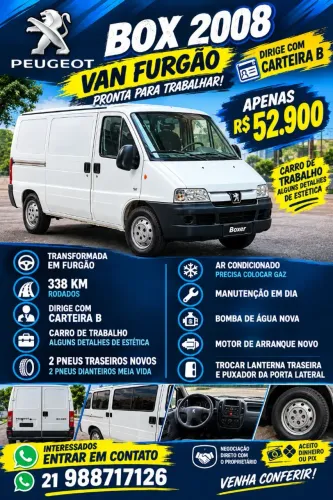 Peugeot Boxer 2.8 Furgão Dies/ TB Dies.curto/med 2008