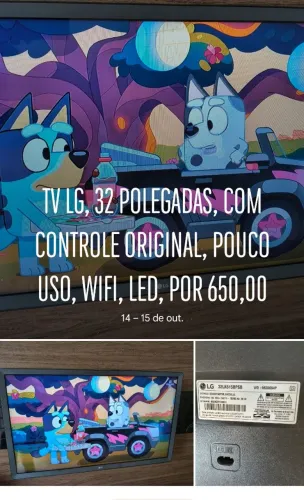TV LG 32 POLEGADAS SEMI NOVA