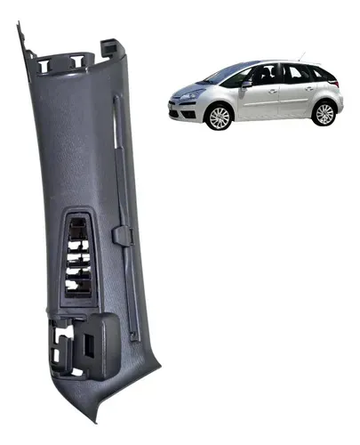 Moldura Ar Janela Traseira Esquerda C4 Grandpicasso 2007 Preto