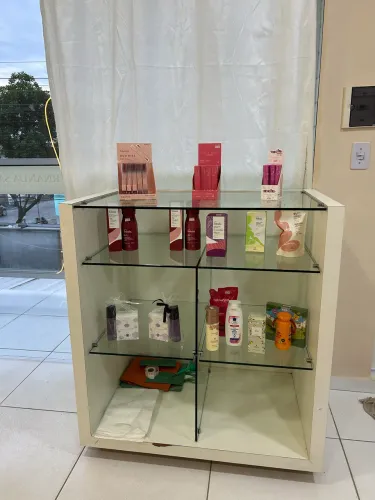 Prateleira comercial de vidro 