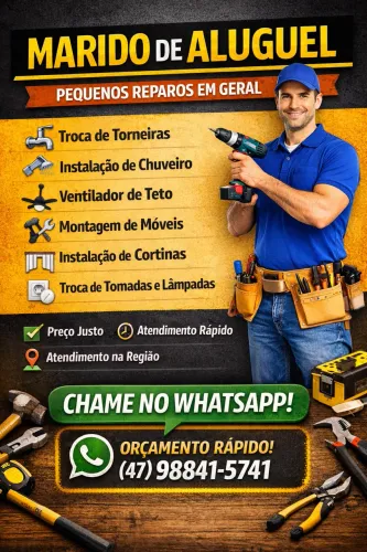 Marido de aluguel (pequenos reparos, reparos urgente)