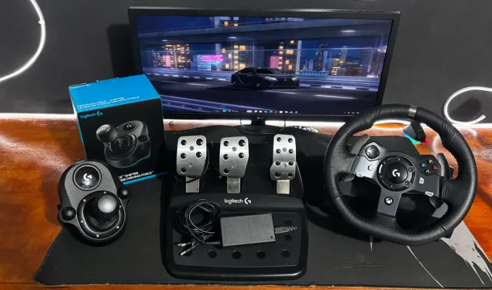 Volante Logitech G920 + Cambio Manual
