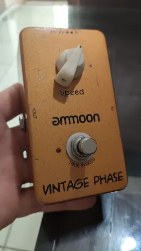 Pedal Ammoon Vintage Phase Phaser Guitarra Baixo True Bypass
