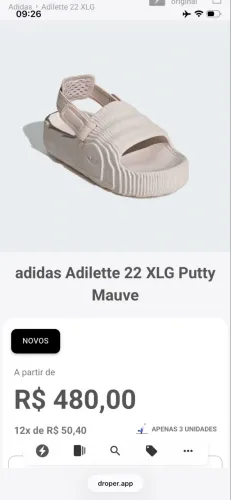 Sandália adidas original