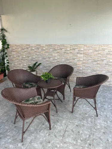 Conjunto de cadeiras de área externa