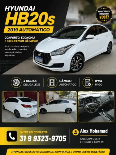 Hyundai HB20S Copa DO Mundo 1.6 Flex 16V Aut. 2019