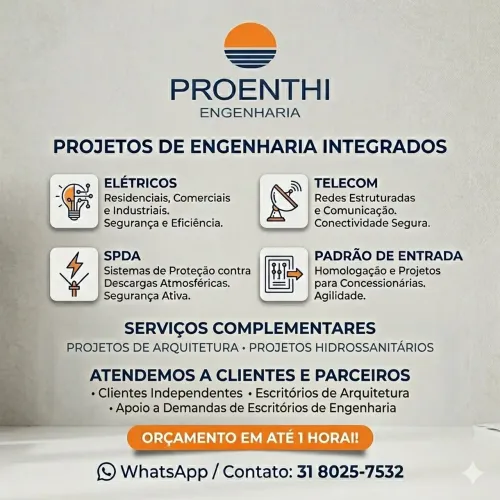 Projetos elétricos e complementares