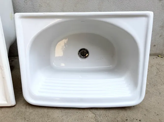 Tanque louça DECA 50x38cm branco NOVO