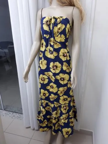 Vestido floral tomara que caia