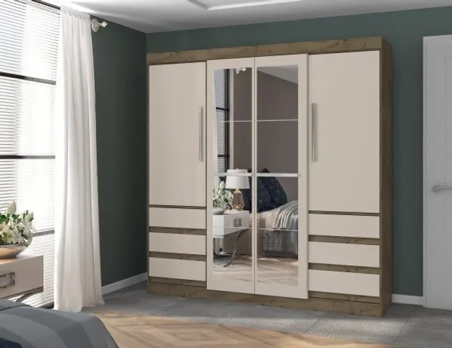 Quarto roupeiro casal com espelho