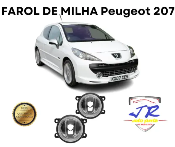 Par Farol De Milha Peugeot 207 2012