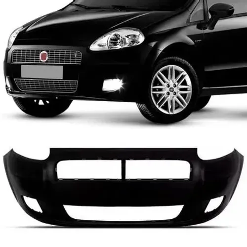 Parachoque Dianteiro Fiat Punto 2008 à 2012 - Preto Liso - R2A