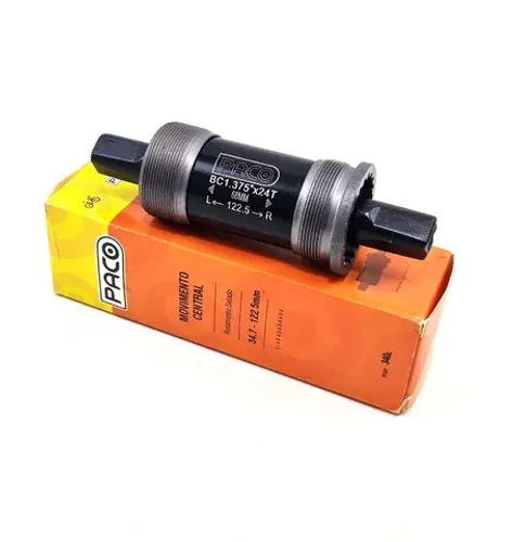 Movimento Central Paco 122,5mm 34.7 para Pedivela de Ponta Quadrada Mountain-Bike 8827