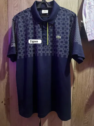 Polo Lacoste Sport Meia Quadri 