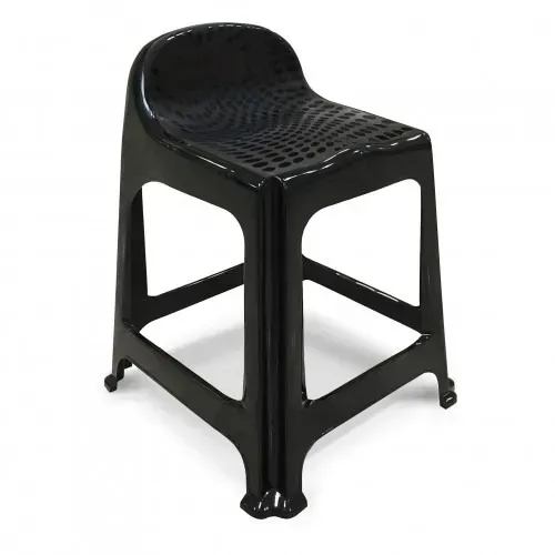 Banqueta Com Encosto Preta 25638 Arqplast