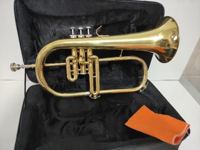 Flugelhorn Fontai Sib Dourado Completo