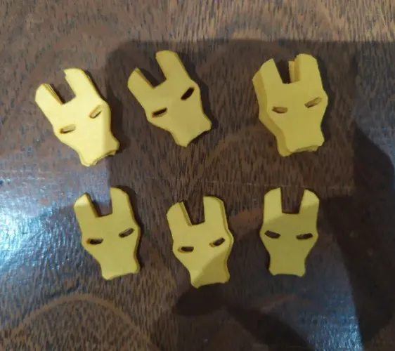 Recortes feltro rosto Homem de Ferro