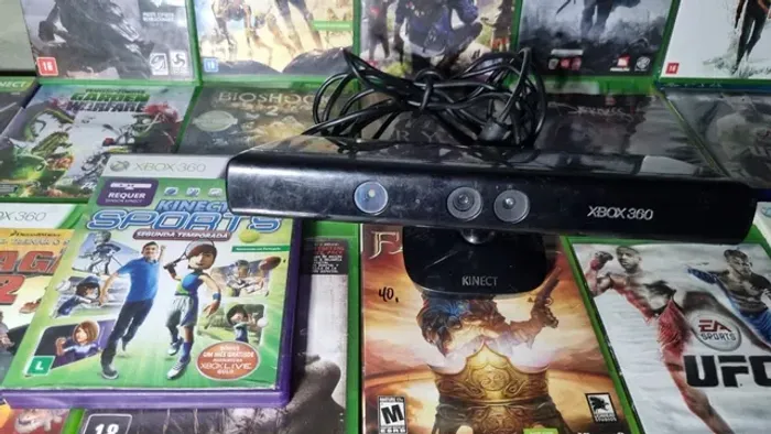 Kinect +jogo de x box 360