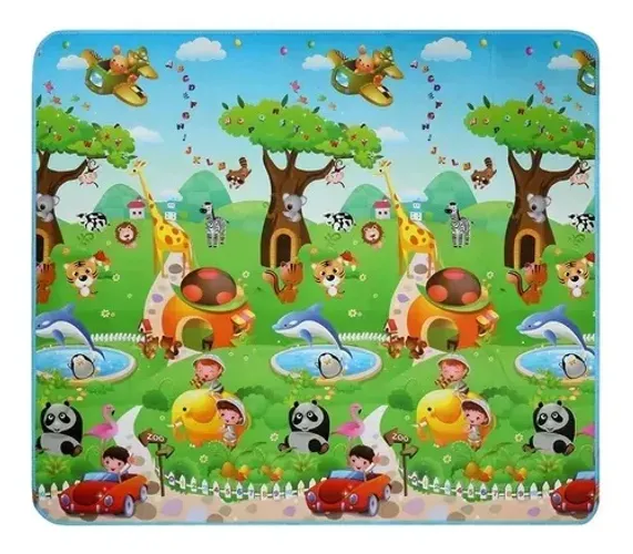 Tapete Infantil  Atividade 90cmx150cm Cd-362 Termico- Zoo 1
