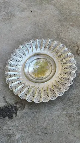 Fruteira rendada em prata 90 antiga