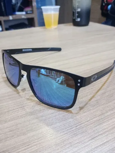 Oakley holbrolk metal espelhado azul polarizado Prizm