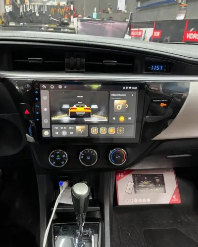 Central Multimídia Android 10.1 Tela Touchscreen Carro