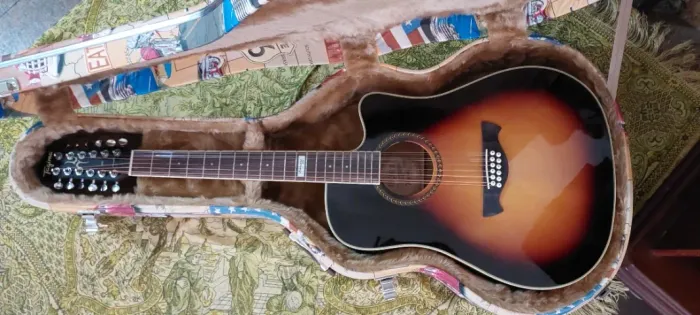 Violão Folk Tagima 12 Strings Electric Guitar Seminovo  + Case Rigido