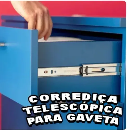 Corrediça telescópica.