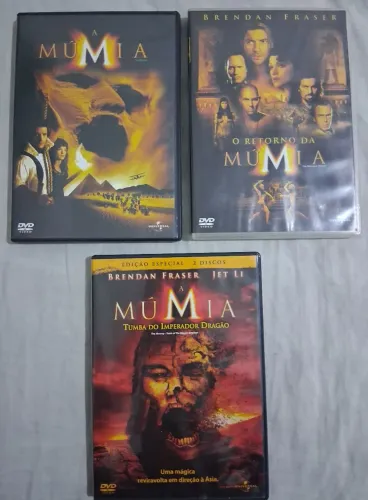Coleção A Múmia - Trilogia em DVDs - Valor pelo Lote