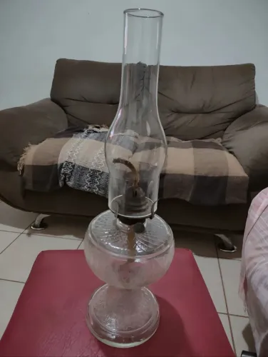 Lampião em Vidro trabalhado 