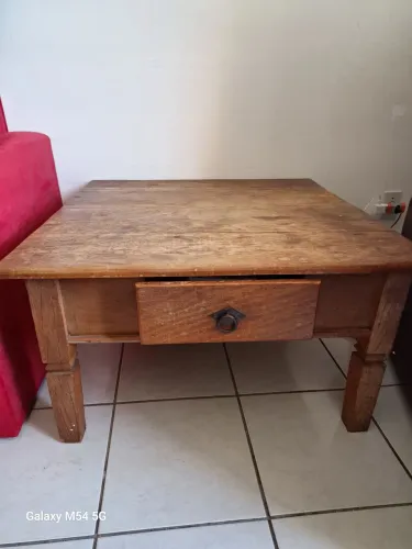 Mesinha rústica madeira MACIÇA