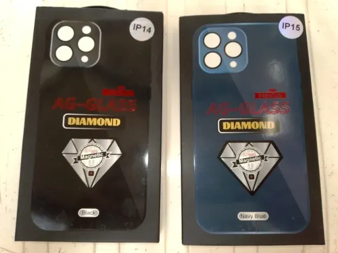 capa celular iphone 14 ou 15 premium ag-glass diamond