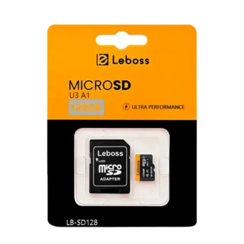 Cartão de Mémoria SD 128GB U3 A1 Ultra Performance Leboss