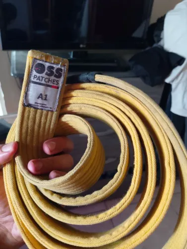 Faixa de Jiu-Jitsu Amarela A1 OSS Patches
