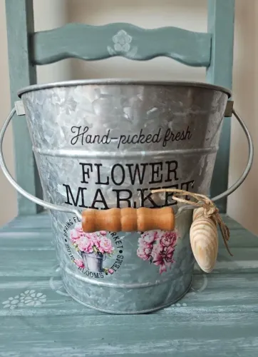 Cachepot balde decorativo