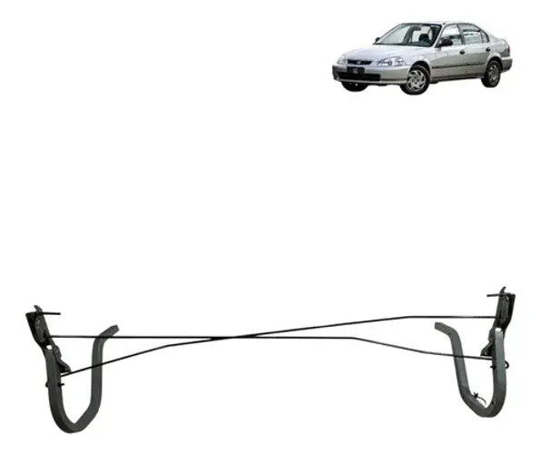 Par Dobradica Molas Tampa Traseira Honda Civic 1996 2000