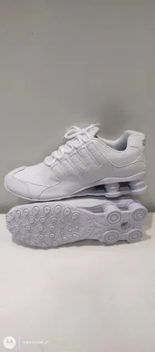 Tênis kobeert Branco -azul com branco e azul Conforto e Estilo!