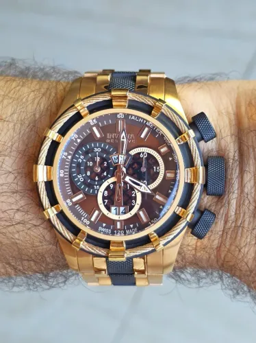 Relógio Invicta Bolt Reserve Suíço Rose 50mm colecionador. Impecável.