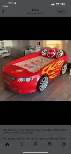 Cama carros infantil