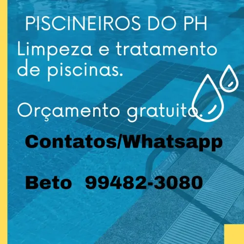 Piscineiro, limpamos sua piscina, tratamento. 