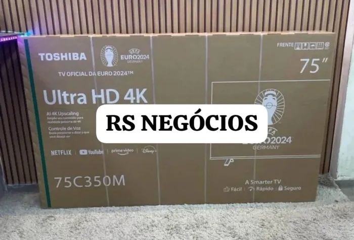 Smart Tv 75 Toshiba, Lacrada + NF (Até 12x)