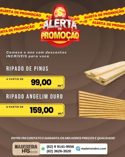 Ripado de Madeira Promoção Imperdível