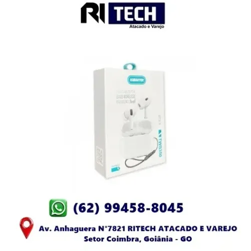 Fone De Ouvido Bluetooth 5.3 Kimaster Tws 350 Case Magnética 1 Ano de Garantia