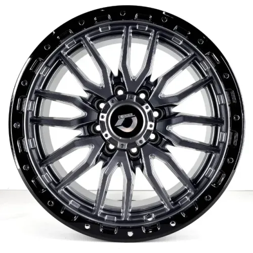 JOGO DE RODAS DIESEL OFF-ROAD RIBELL CROMO ARO 20X10 GRAFITE CROMO 8X165 ET -12