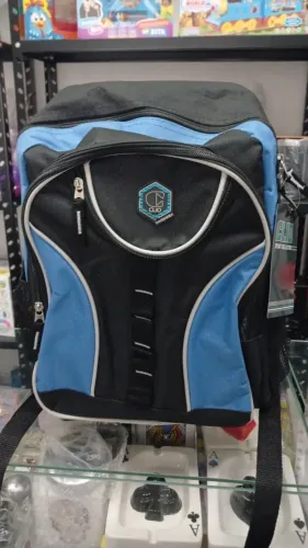 Mochila de Costas em Poliéster Clio Azul e Preta